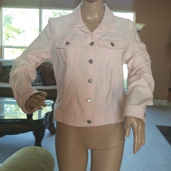Jessica Simpson Jackets & Blazers - Jessica Simpson Light Pink Lightweight Jacket (Size Large)